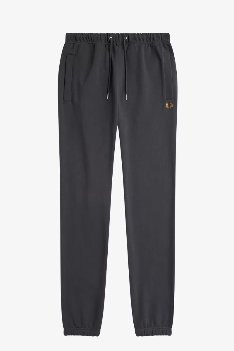 pantaloni da uomo fred perry loopback sweat anchor grey dark coffee