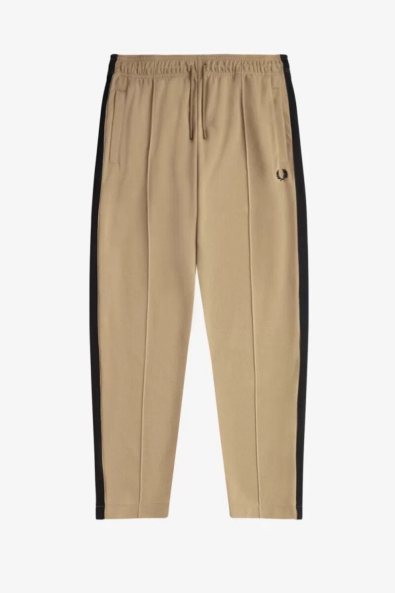 pantaloni da uomo fred perry tape detail track verdi