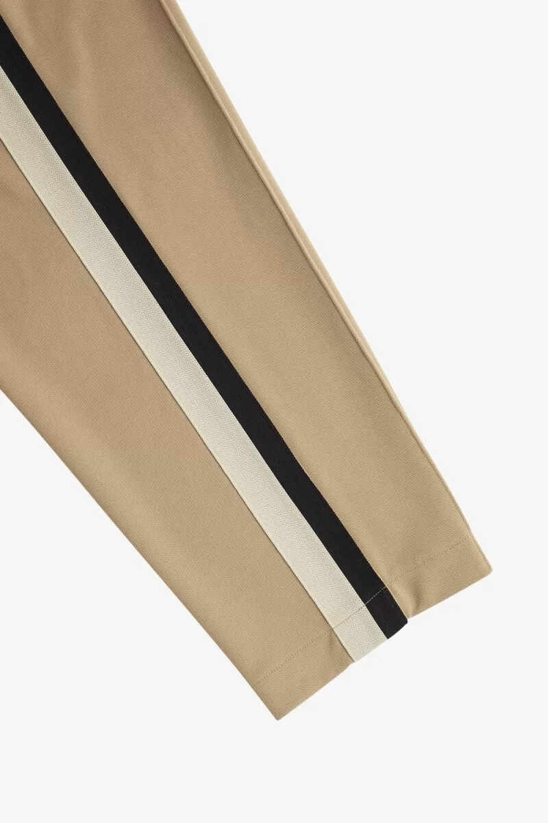pantaloni da uomo fred perry tape detail track verdi