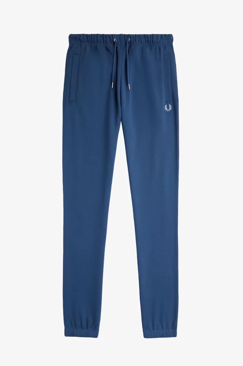 pantaloni da uomo fred perry loopback sweat blu notte chiaro acquamarina
