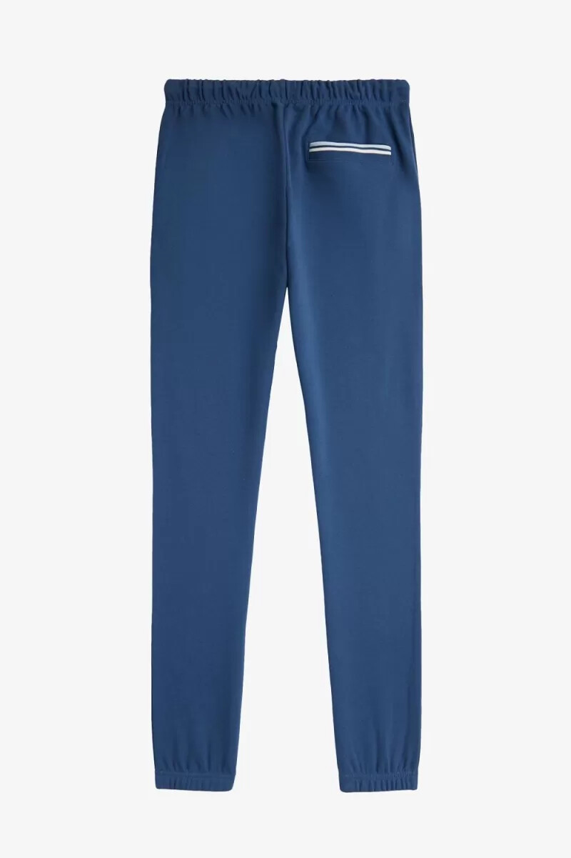 pantaloni da uomo fred perry loopback sweat blu notte chiaro acquamarina
