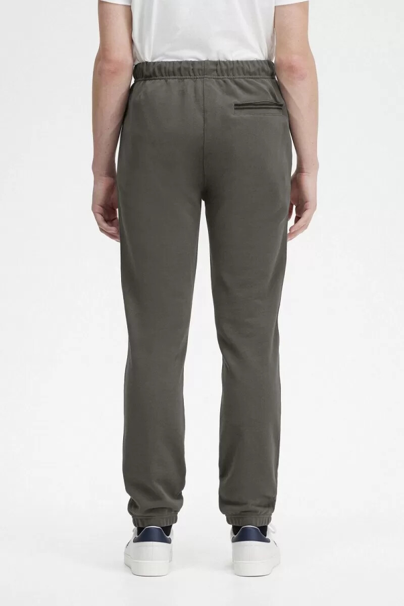 pantaloni da uomo fred perry loopback sweat colore verde campo