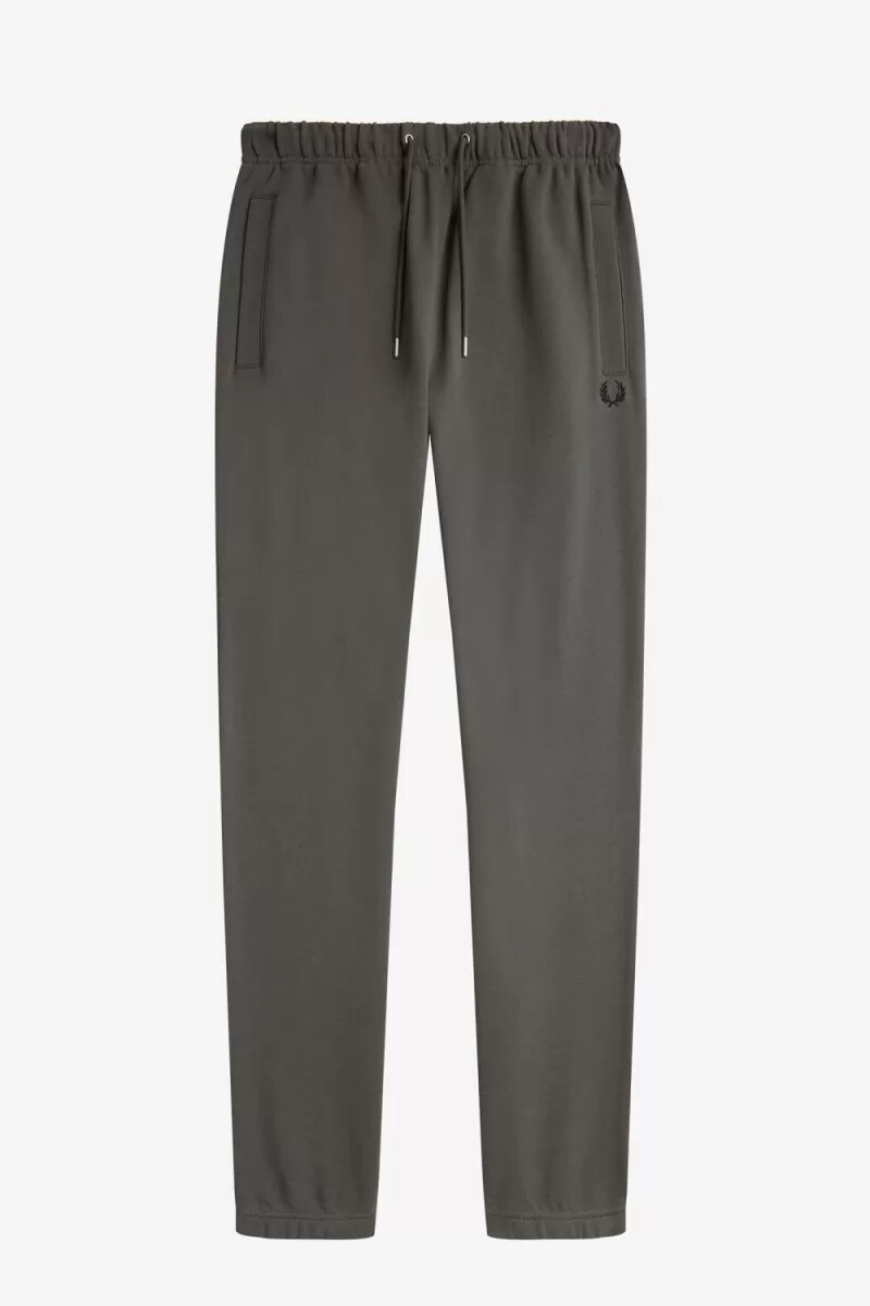 pantaloni da uomo fred perry loopback sweat colore verde campo