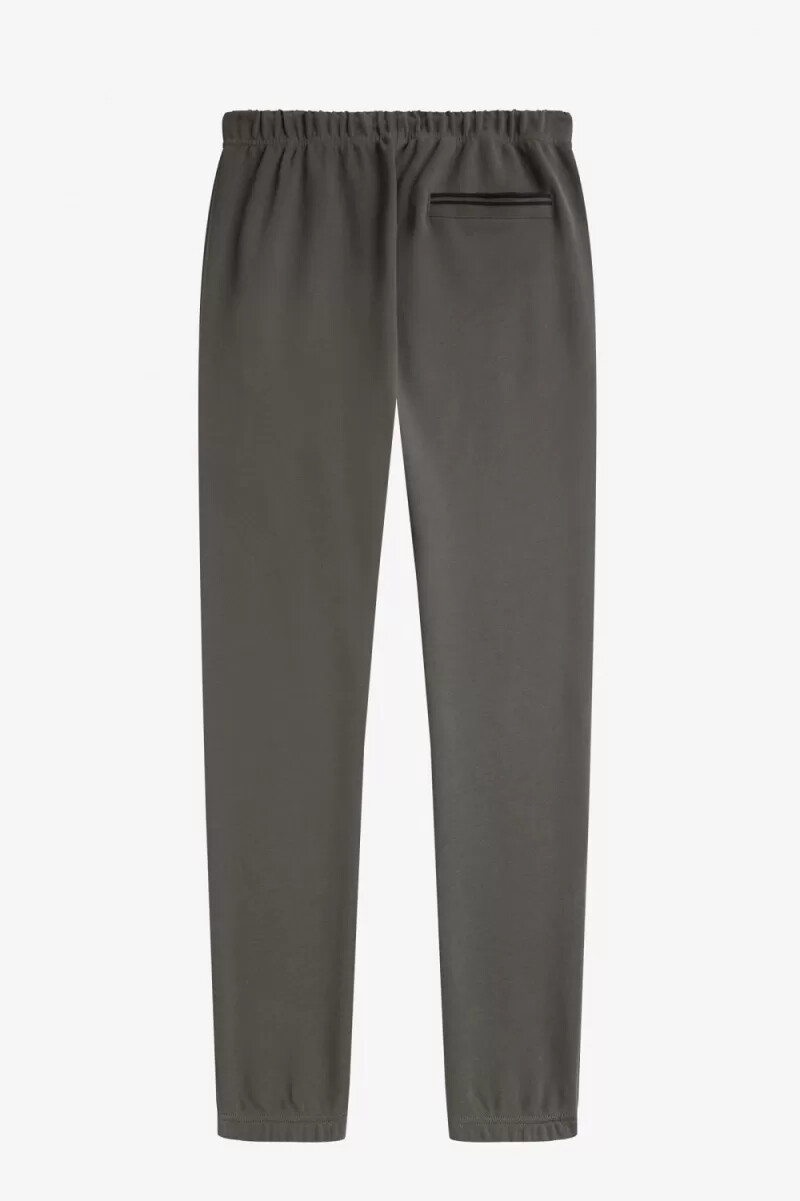 pantaloni da uomo fred perry loopback sweat colore verde campo