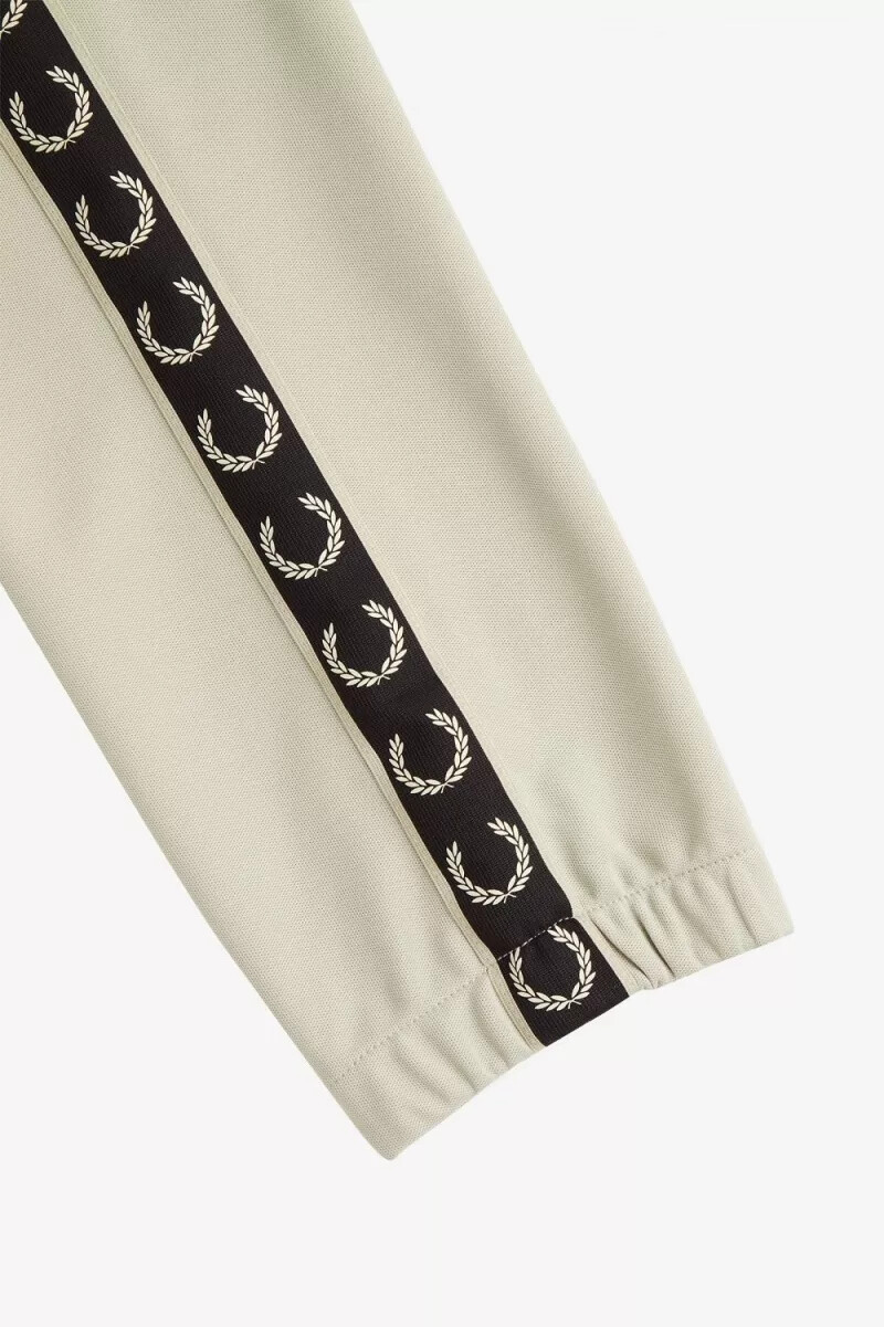 pantaloni da uomo fred perry taped track colore nero menta chiaro