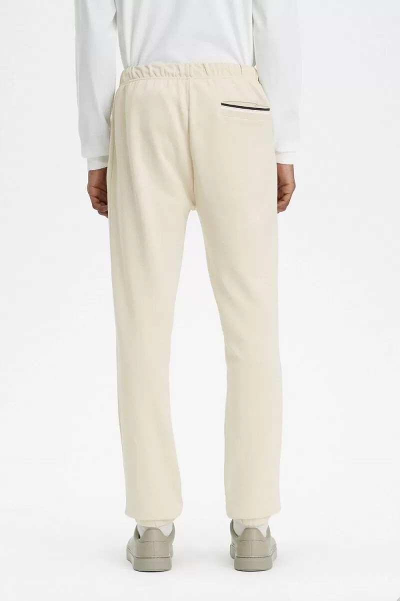 pantaloni da uomo fred perry loopback sweat oatmeal black