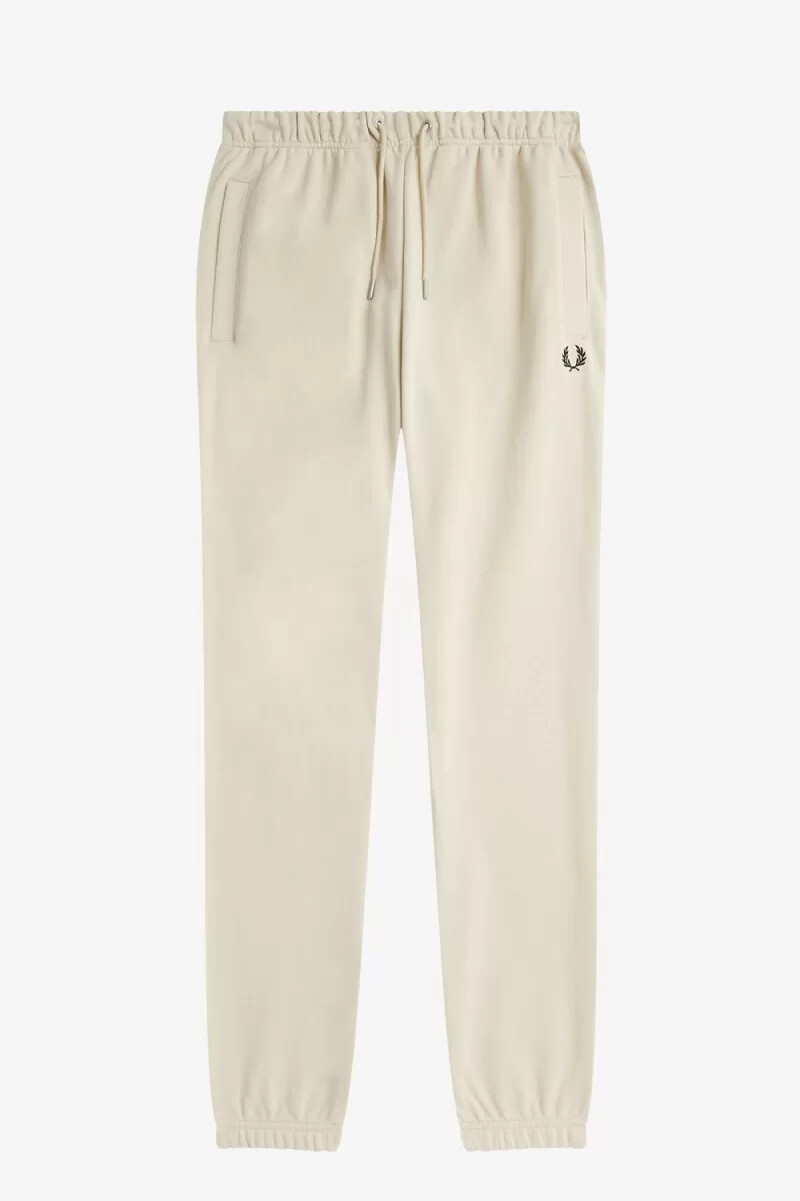 pantaloni da uomo fred perry loopback sweat oatmeal black