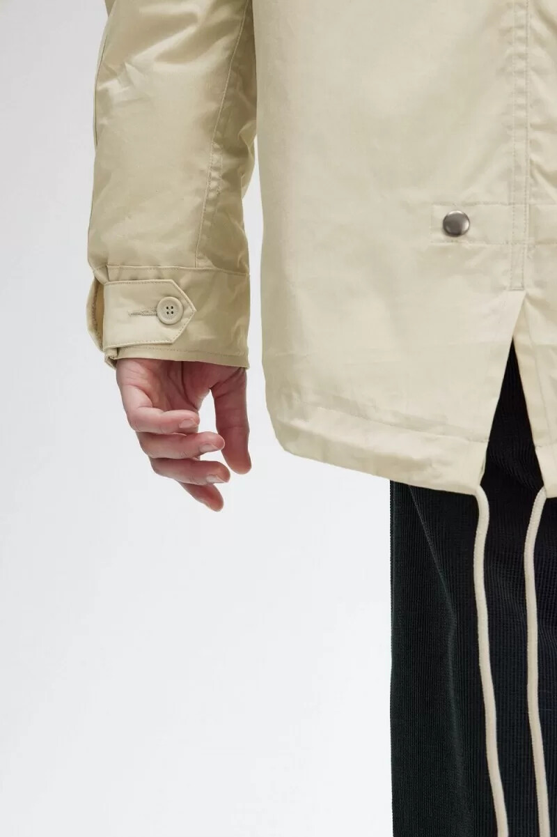 parka imbottito corto da uomo fred perry colore menta chiaro