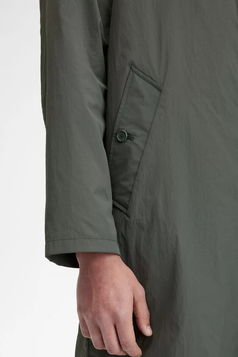 parka da uomo fred perry shell mac field green