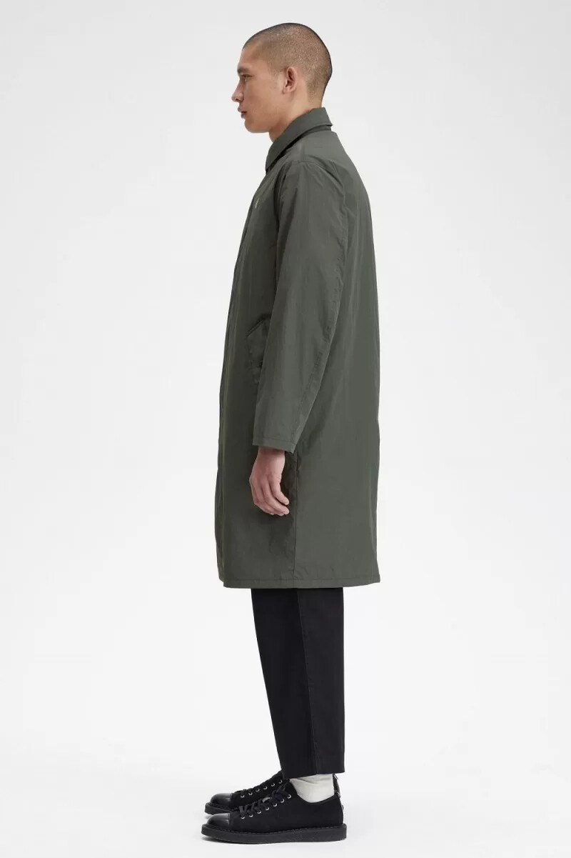 parka da uomo fred perry shell mac field green