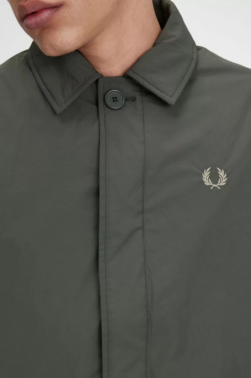 parka da uomo fred perry shell mac field green
