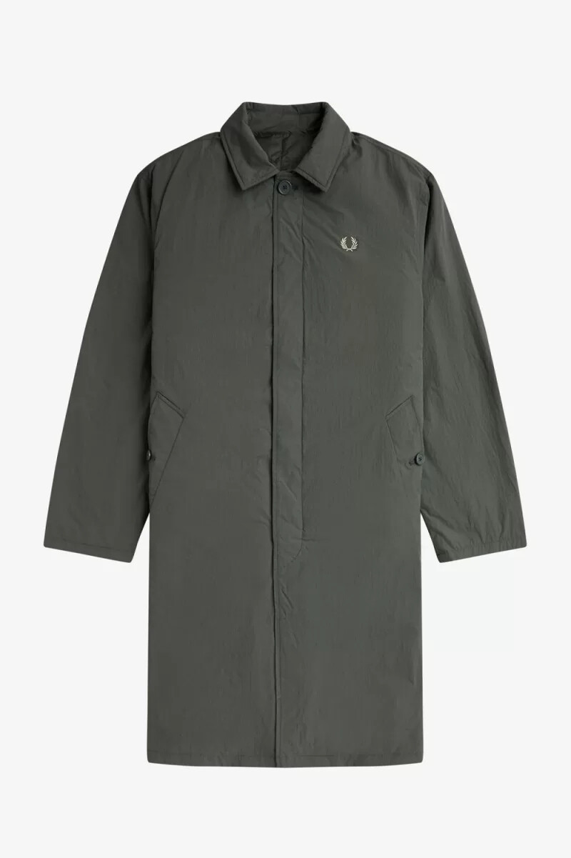 parka da uomo fred perry shell mac field green
