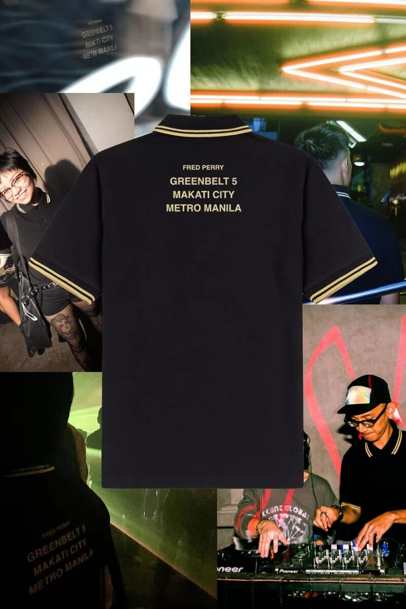 polo da uomo fred perry makati m12 colore nero champagne