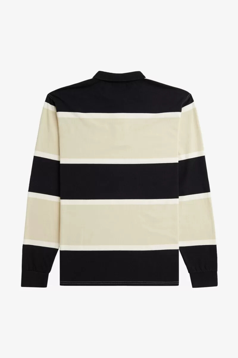polo da uomo fred perry relaxed stripe color avena