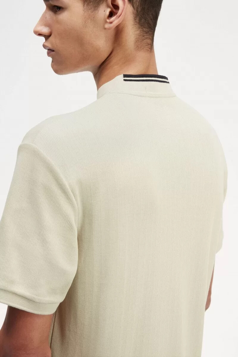 polo da uomo fred perry henley color menta chiaro