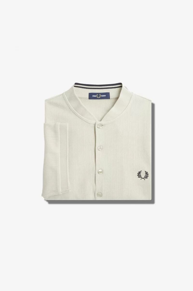 polo da uomo fred perry henley color menta chiaro