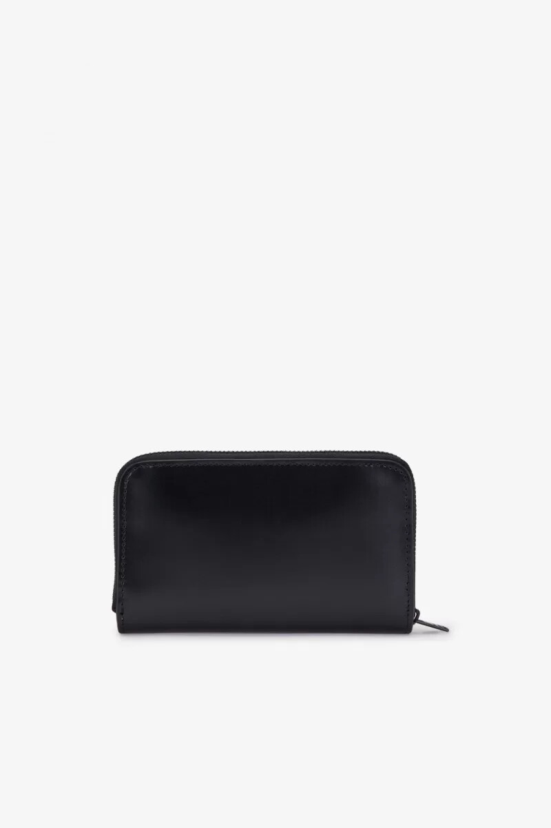 portafoglio da donna in pelle fred perry nero