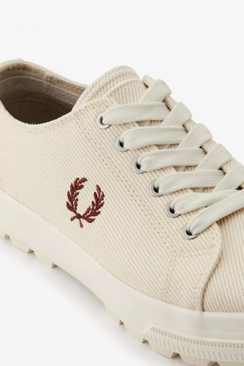 fred perry newstead scarpe da ginnastica da donna beige whisky marrone