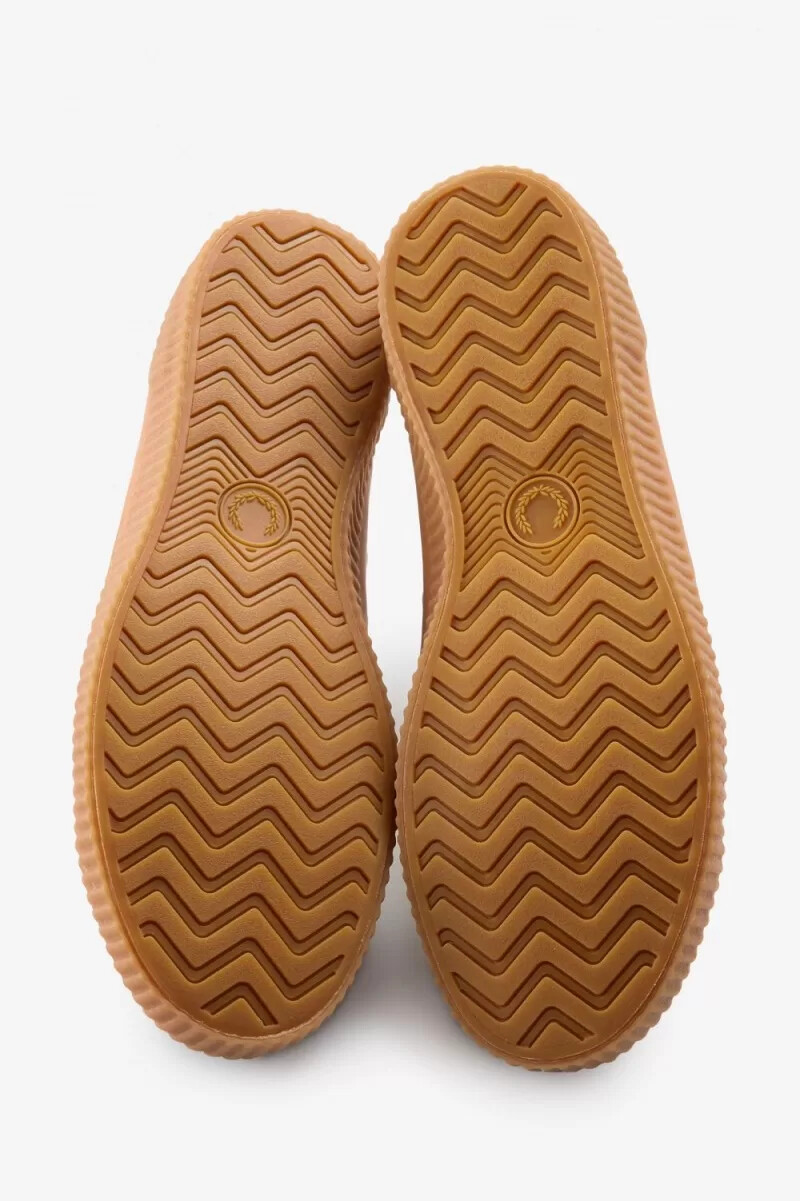 fred perry low hughes scarpe da ginnastica da donna beige beige chiaro