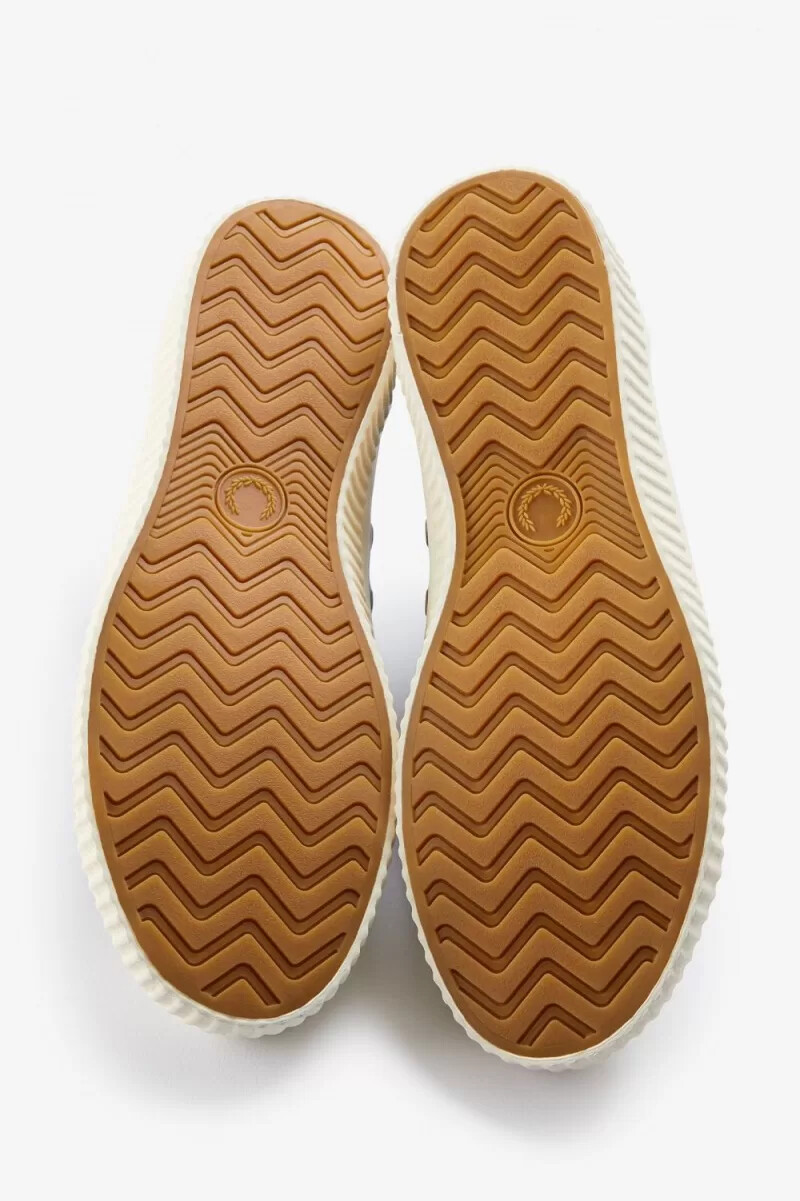 fred perry low hughes scarpe da ginnastica da uomo nere canna di fucile