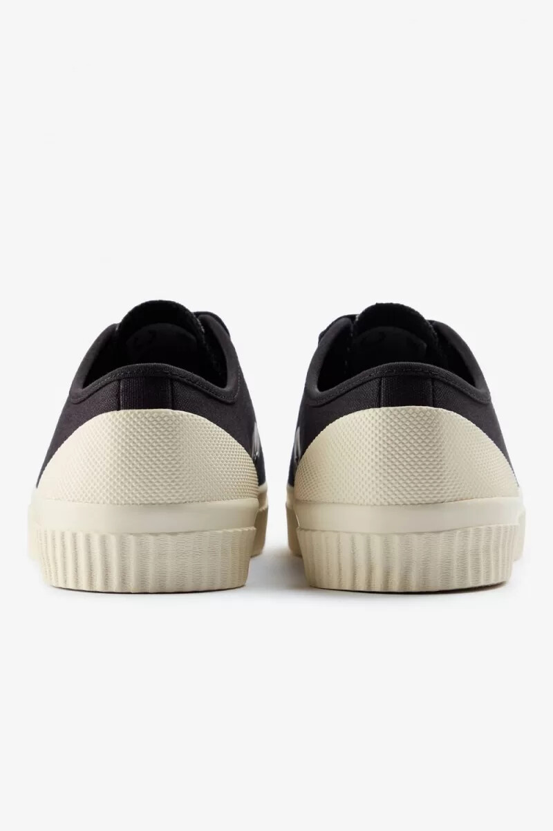 fred perry low hughes scarpe da ginnastica da uomo nere canna di fucile