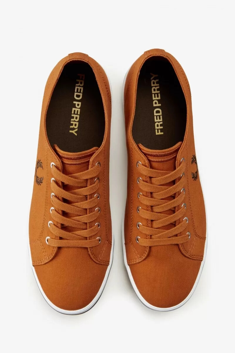 fred perry kingston scarpe da ginnastica da uomo marroni