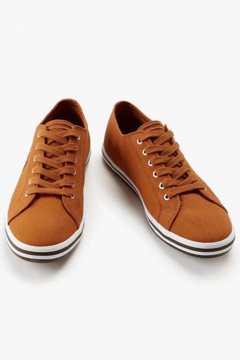 fred perry kingston scarpe da ginnastica da uomo marroni