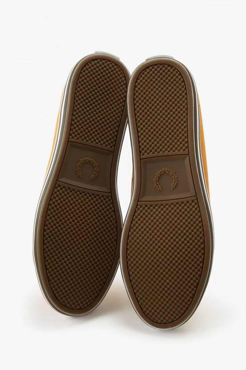 fred perry kingston scarpe da ginnastica da uomo marroni
