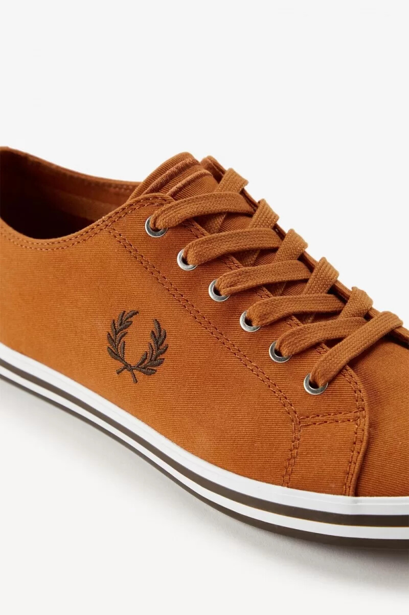 fred perry kingston scarpe da ginnastica da uomo marroni