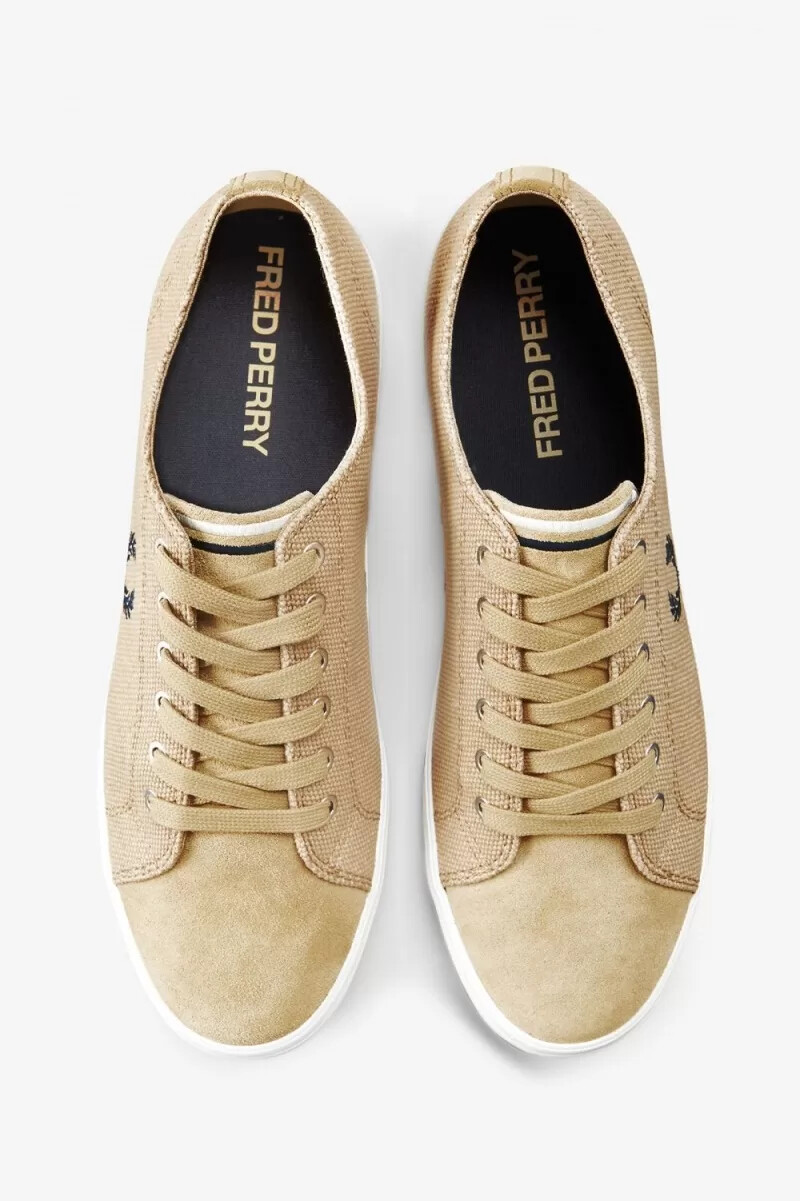 fred perry kingston scarpe da ginnastica da uomo verdi