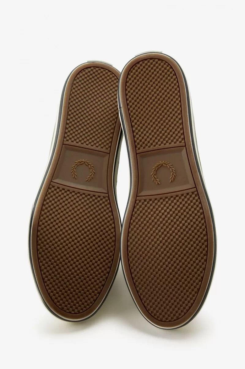 fred perry kingston scarpe da ginnastica da uomo verde uniforme
