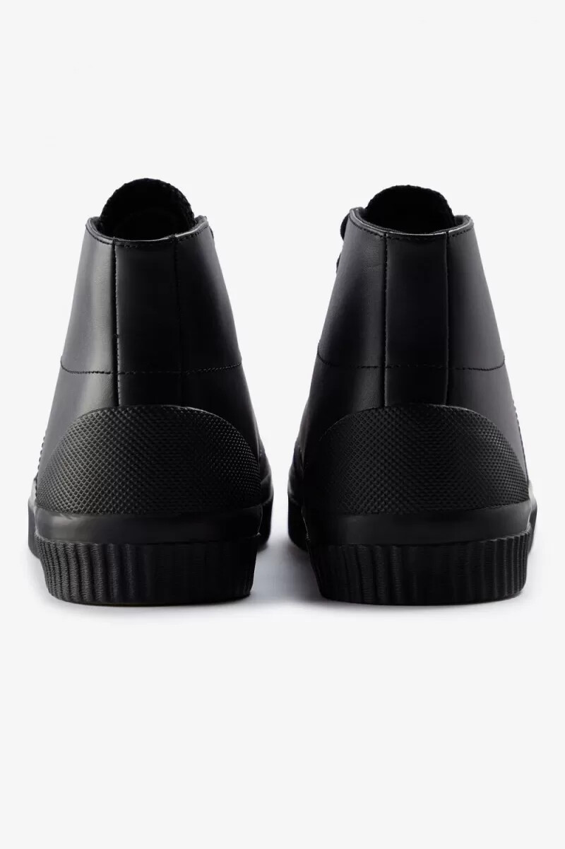 fred perry mid hughes scarpe da ginnastica da uomo nere e verdi uniformi