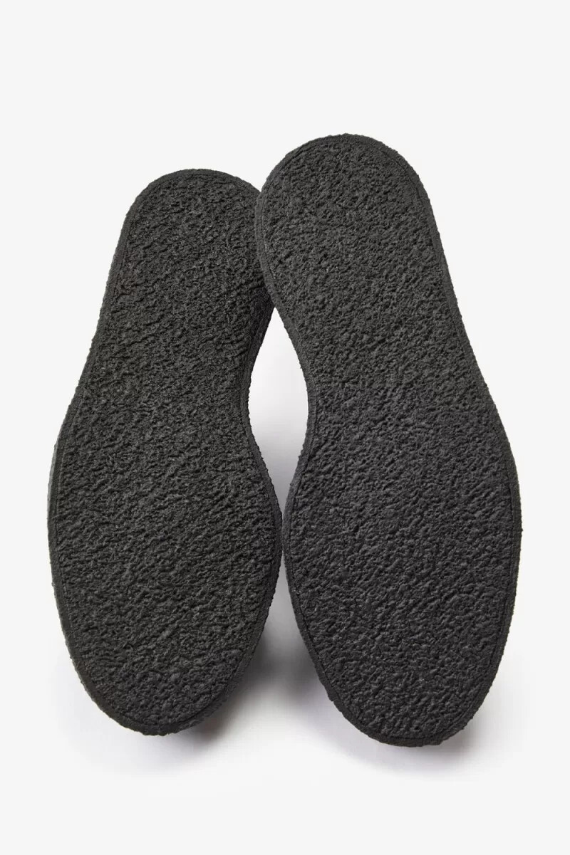 fred perry canvas monkey scarpe da ginnastica da uomo nere