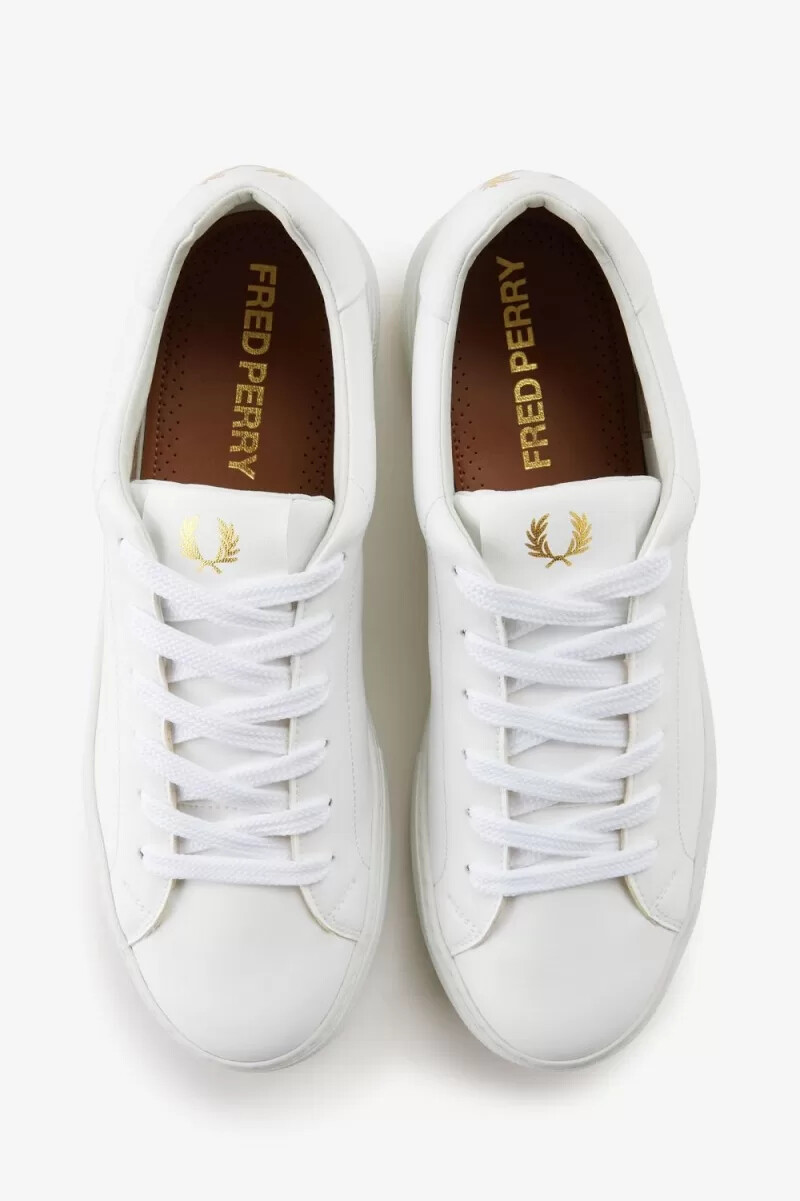 fred perry b80 vegan scarpe da ginnastica da uomo bianche