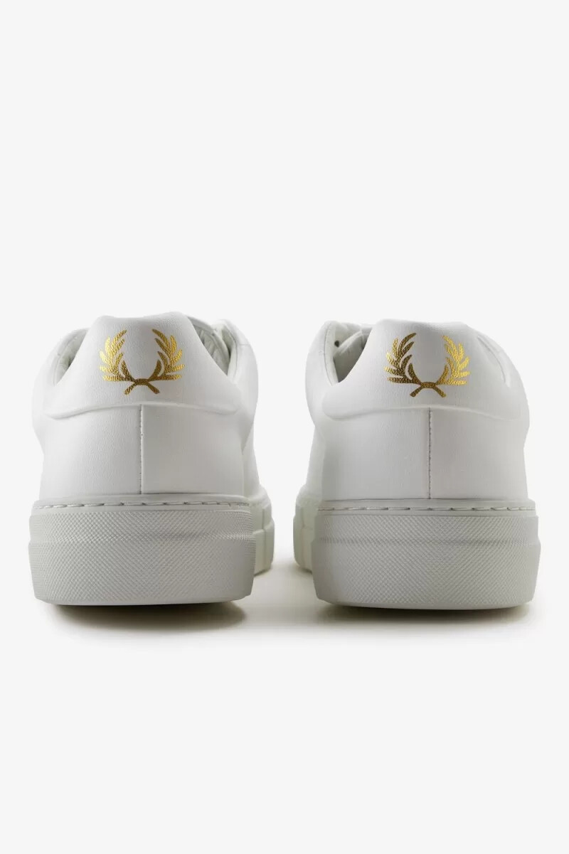 fred perry b80 vegan scarpe da ginnastica da uomo bianche