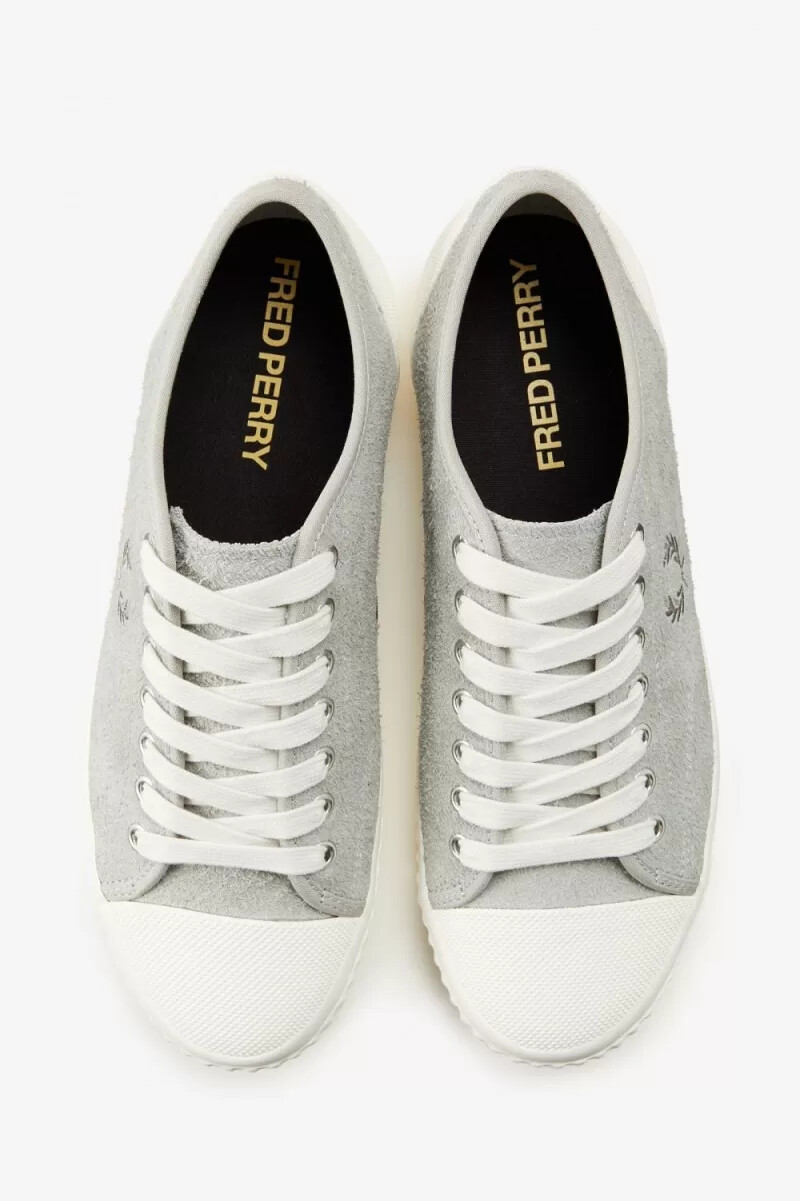 fred perry hughes low scarpe da ginnastica da uomo grigie