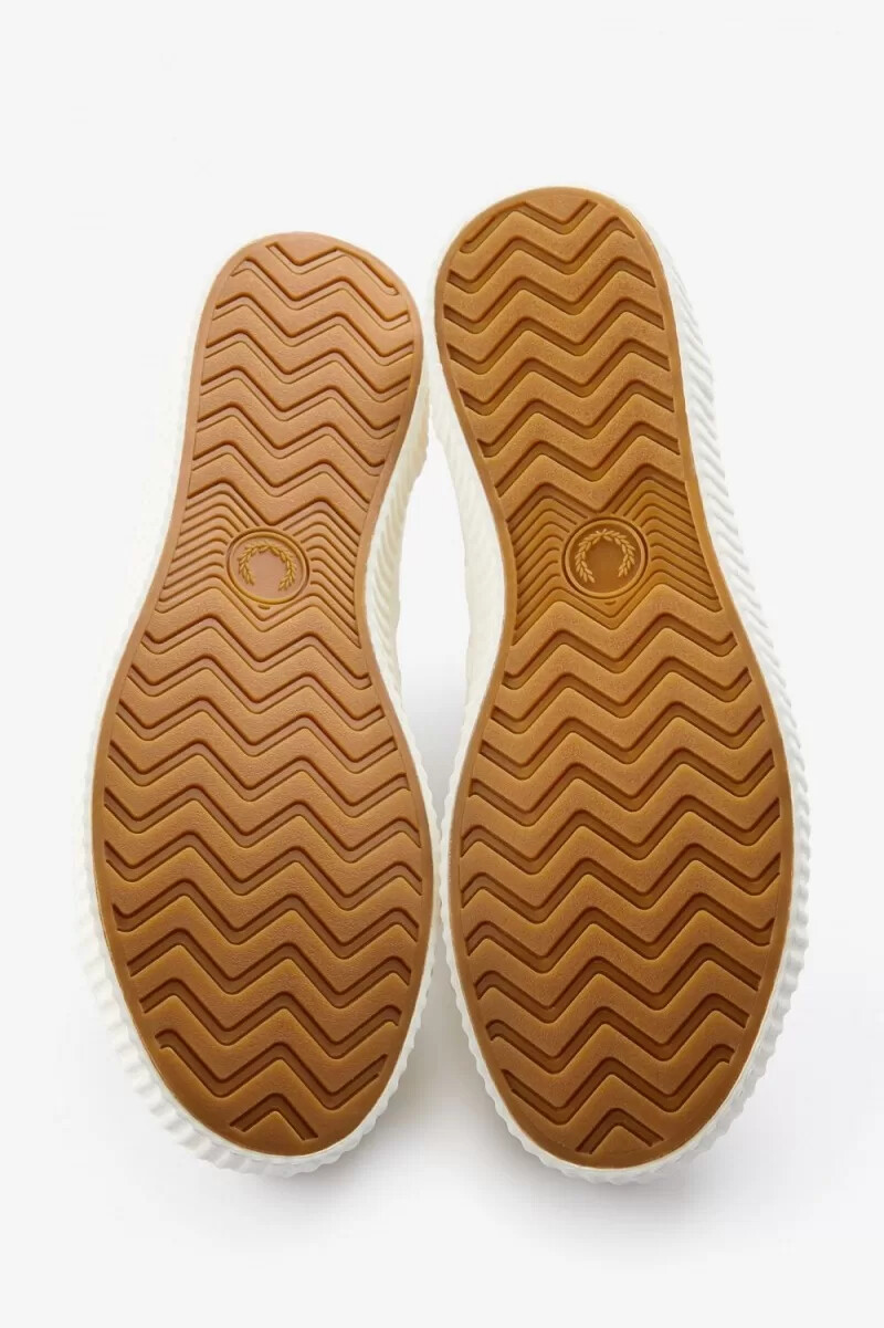 fred perry hughes low scarpe da ginnastica da uomo beige chiaro sfumato cobalto