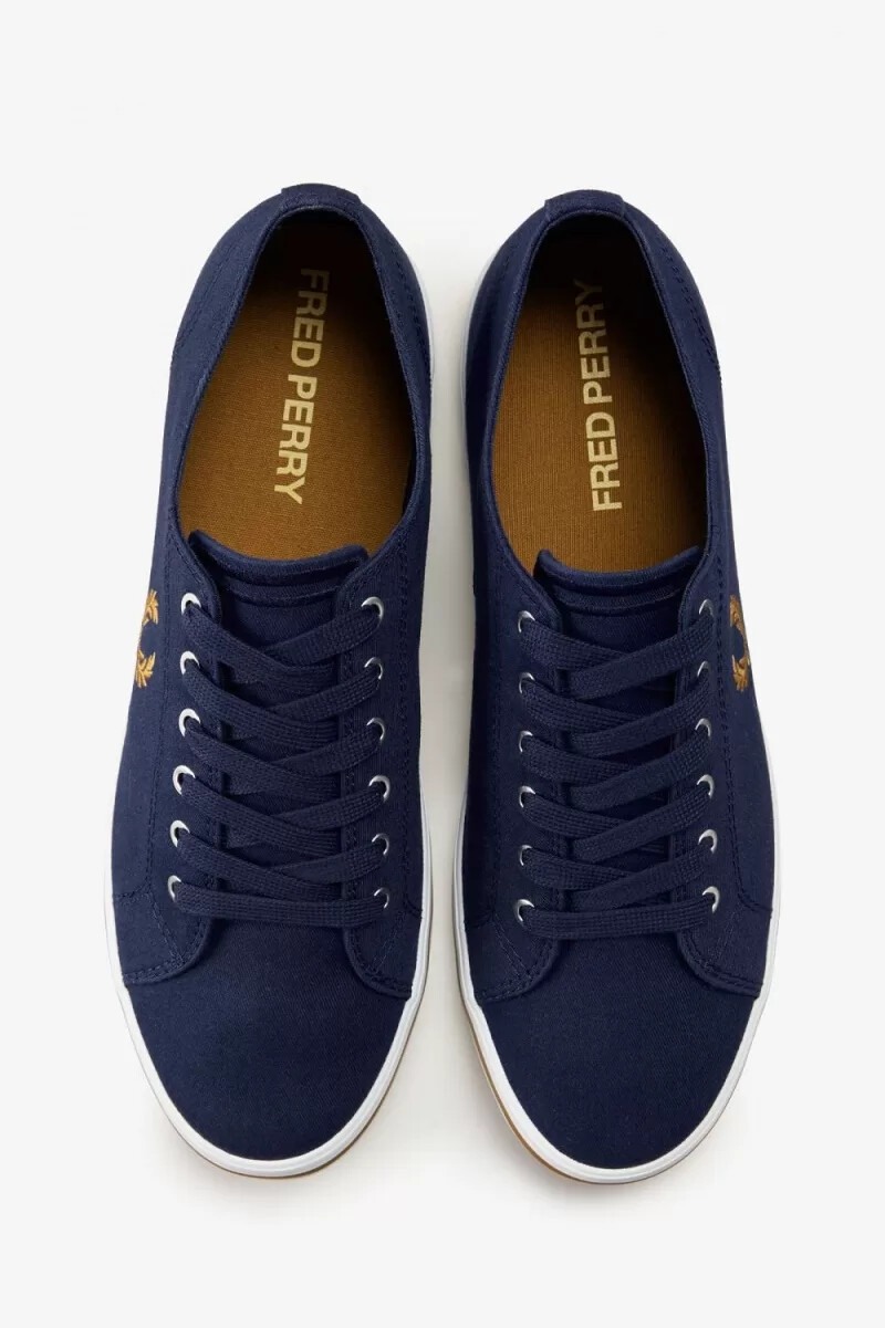fred perry kingston scarpe da ginnastica da uomo blu navy francese