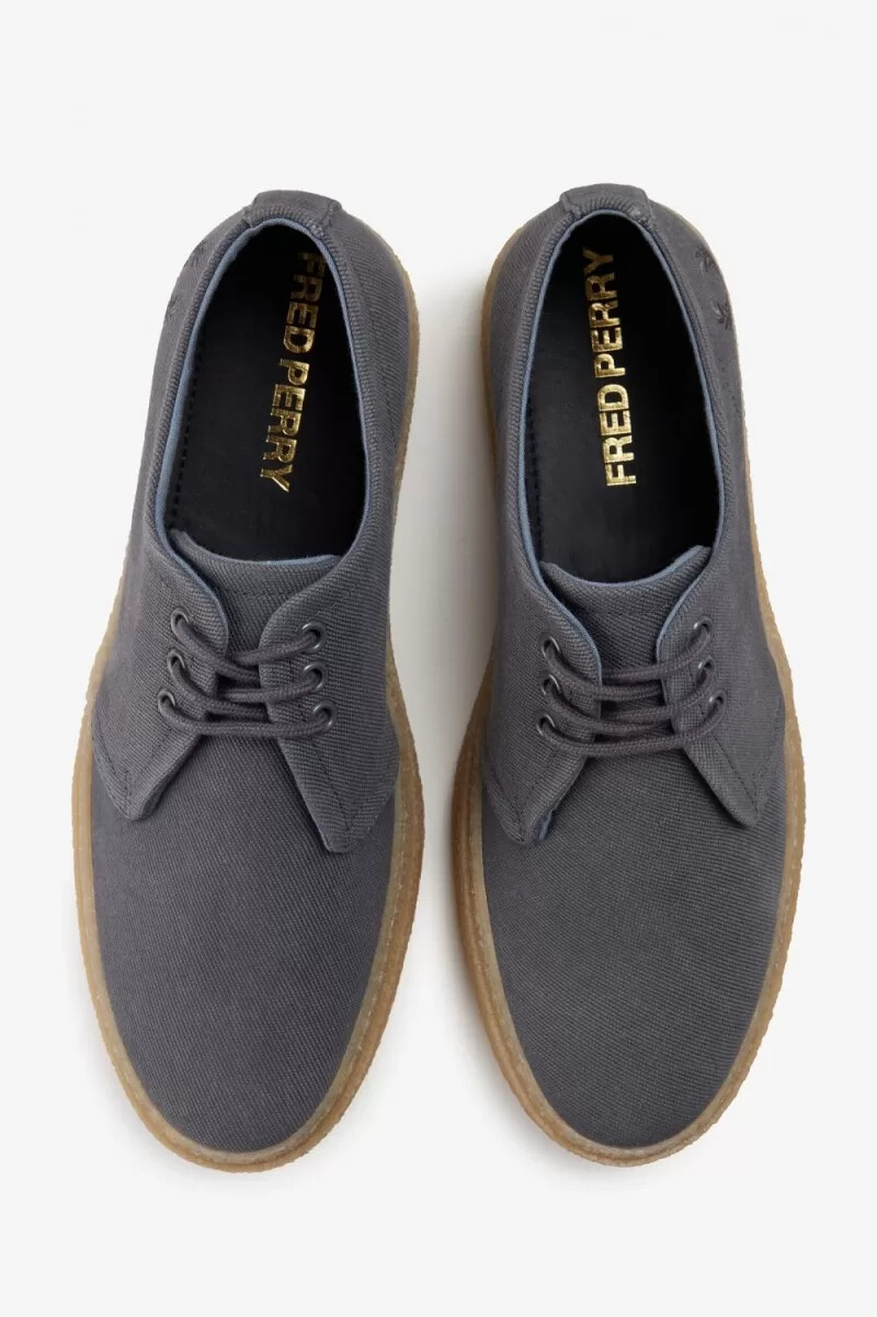 fred perry linden scarpe da ginnastica da uomo color carbone