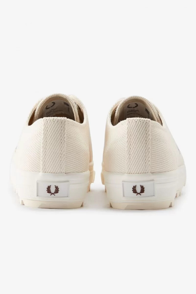 fred perry newstead scarpe da ginnastica da uomo beige whisky marrone