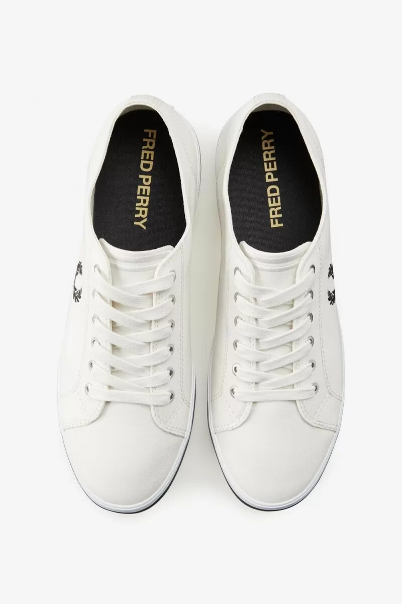 fred perry kingston scarpe da ginnastica da uomo bianche come la neve