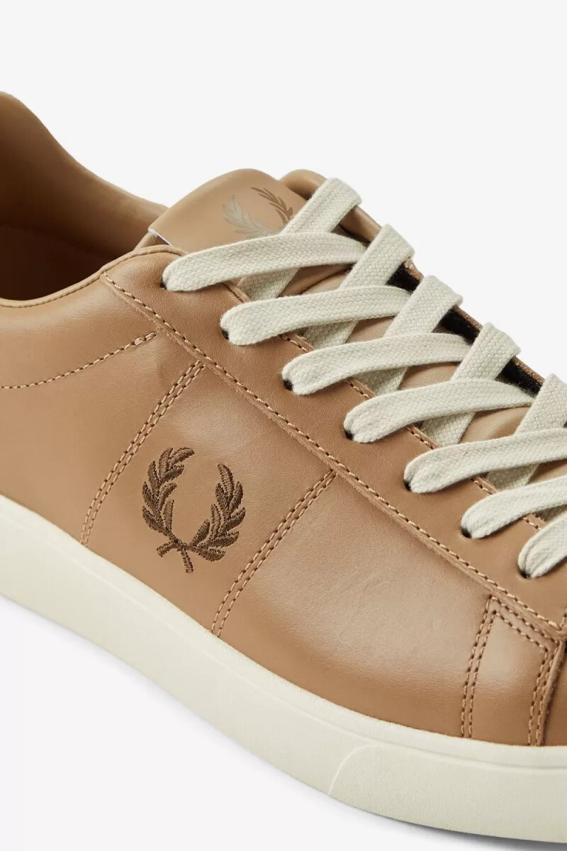 scarpe da tennis da donna fred perry spencer verdi marroni