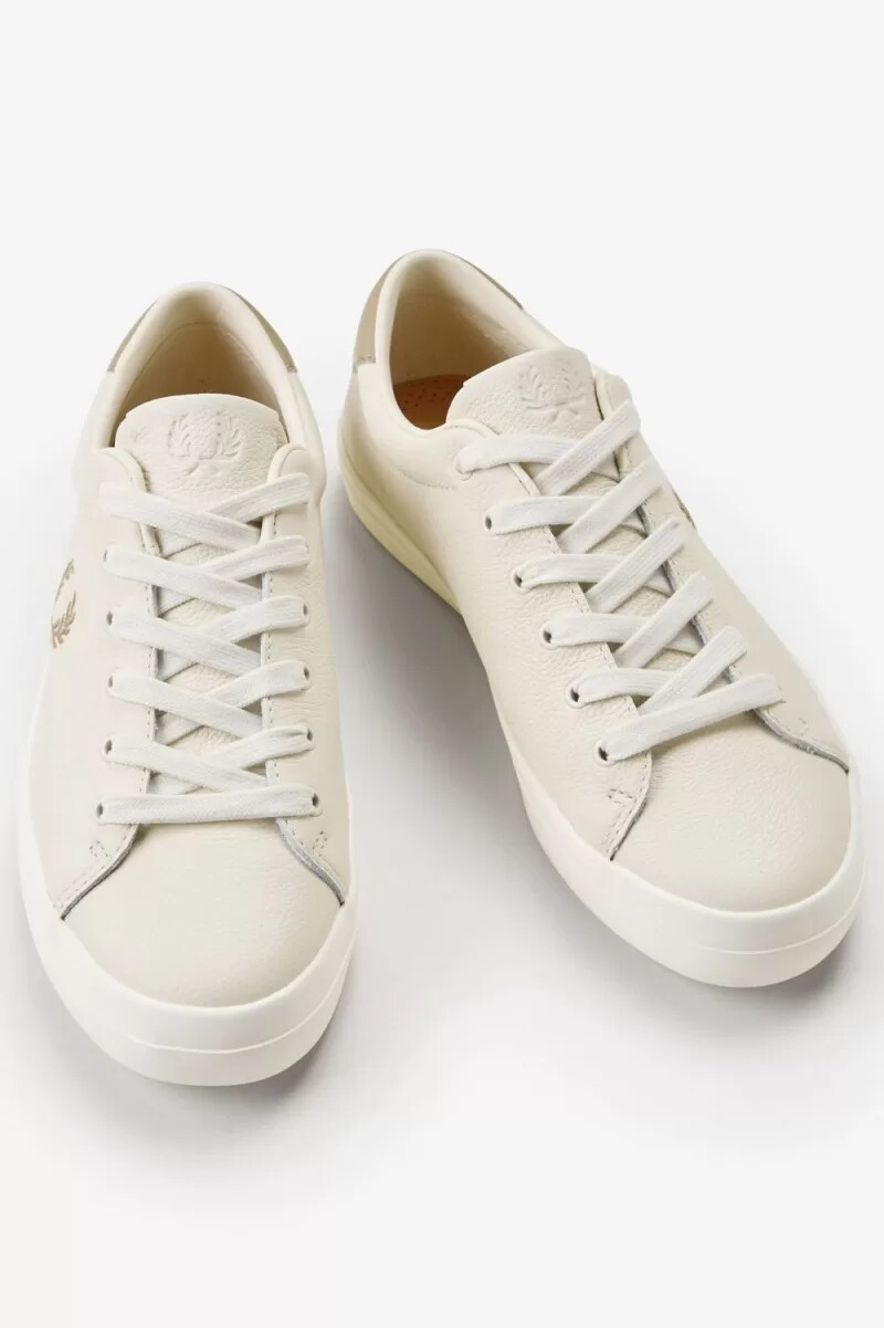 scarpe da tennis da donna fred perry lottie beige verde