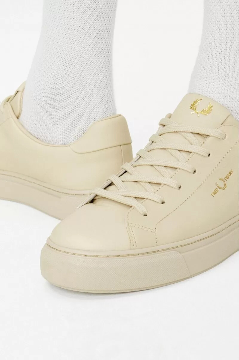 scarpe da tennis da uomo fred perry b71 color avena e oro