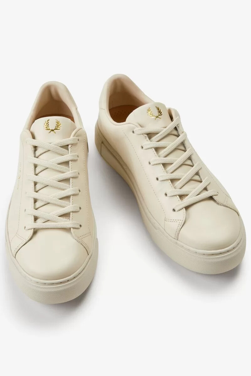 scarpe da tennis da uomo fred perry b71 color avena e oro