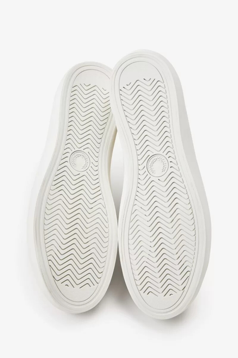 scarpe da tennis da uomo fred perry baseline color avorio e grigio caldo