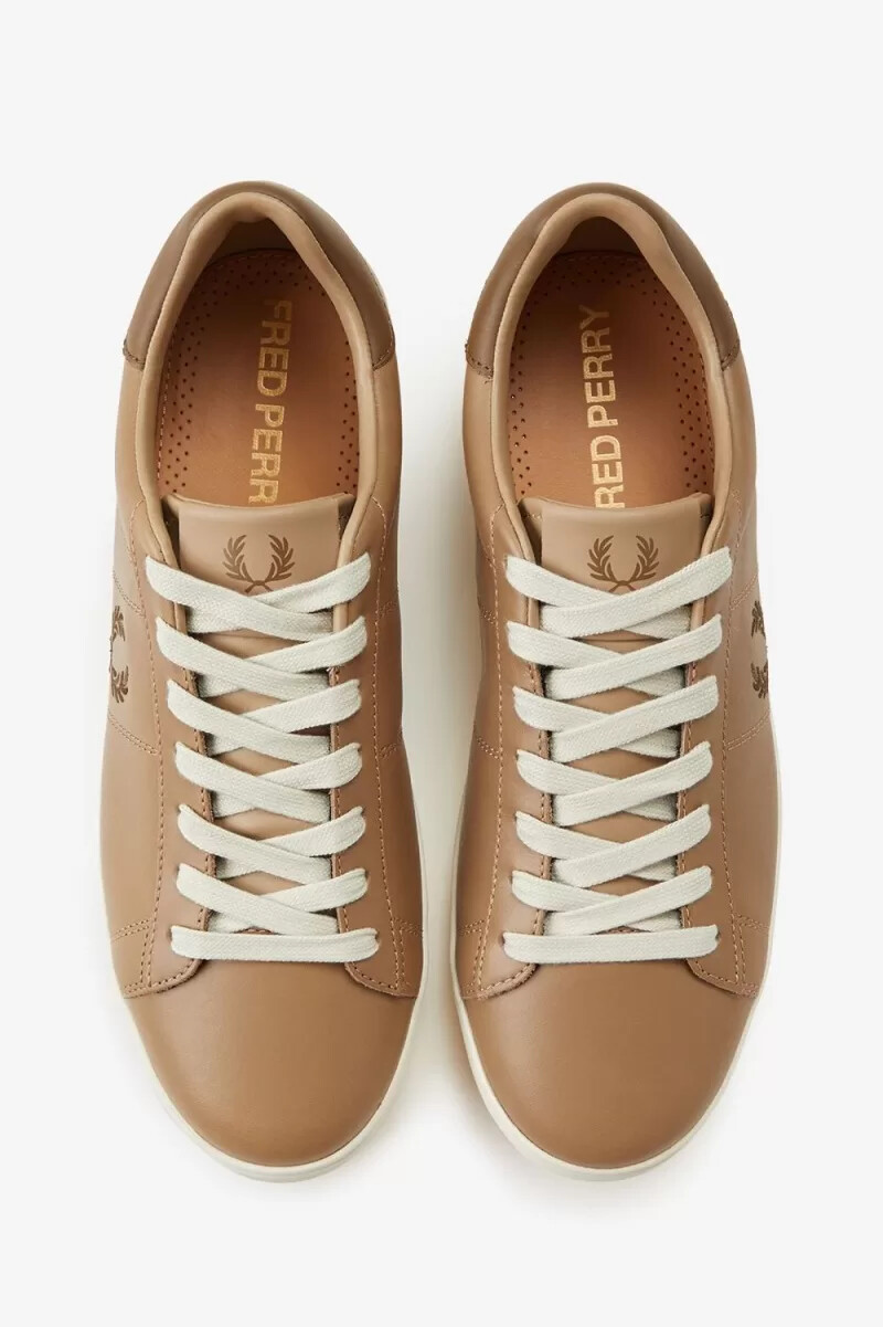 scarpe da tennis da uomo fred perry spencer verdi marroni