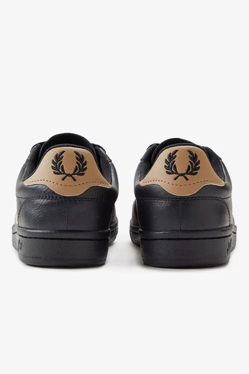 scarpe da tennis da uomo fred perry b721 nere e verdi
