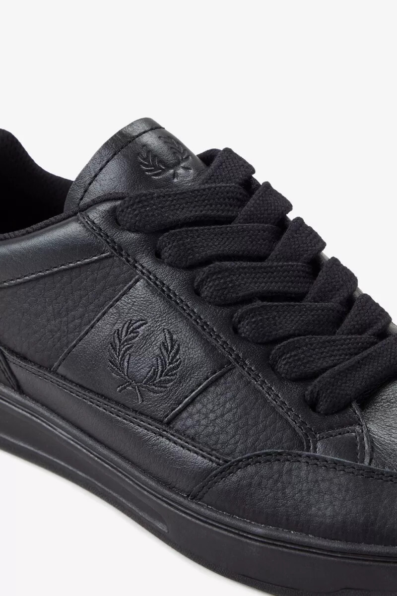 scarpe da tennis da uomo fred perry b440 nere e grigie