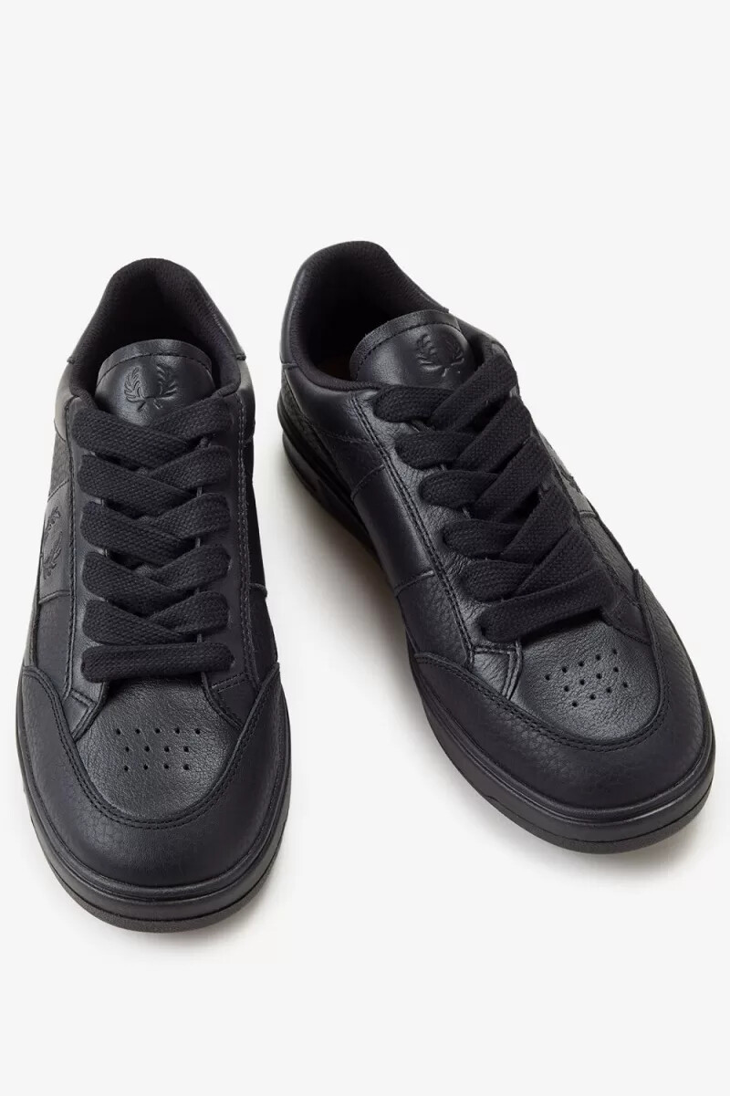 scarpe da tennis da uomo fred perry b440 nere e grigie